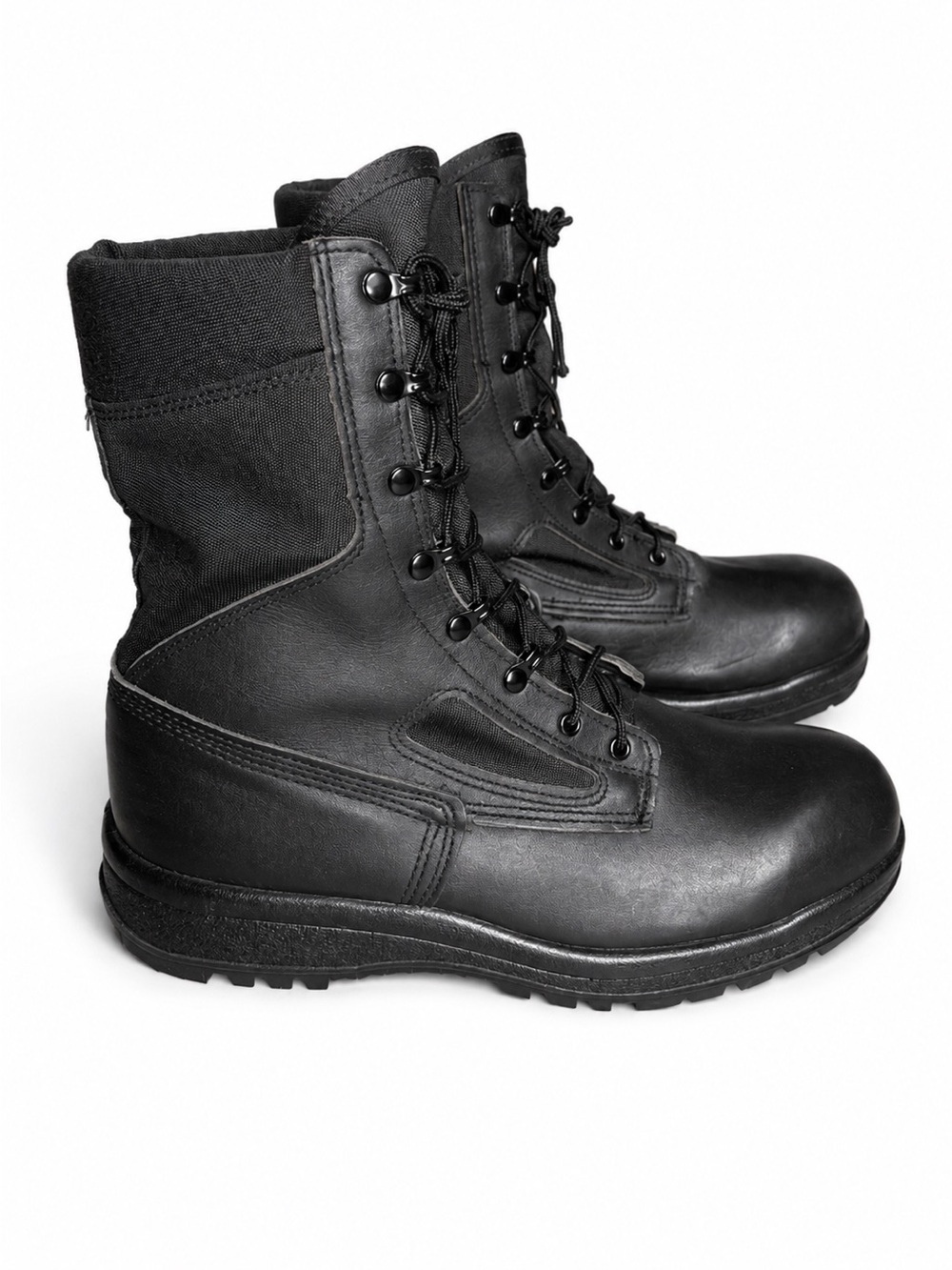 Men's Black Lace-Up Tactical Boots